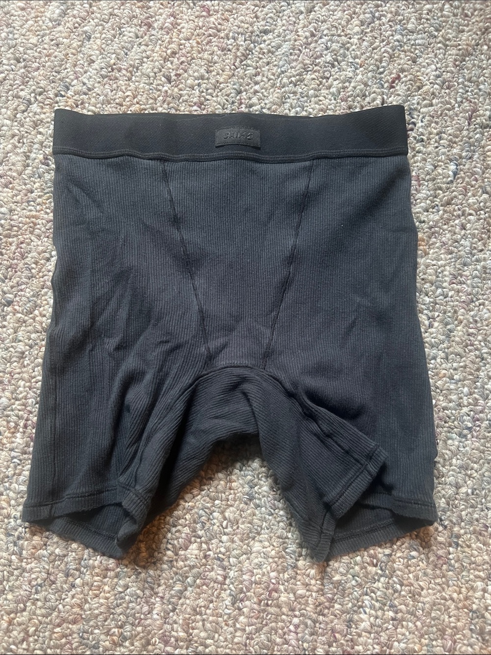 Skims women’s cotton rib boxer in onyx